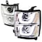 Spec-D Tuning 14-16 Chevrolet Silverado Chrome Prjctr Hdlghts w/ LED, 2LHP-SIV14-TM 2LHP-SIV14-TM - alternate 1